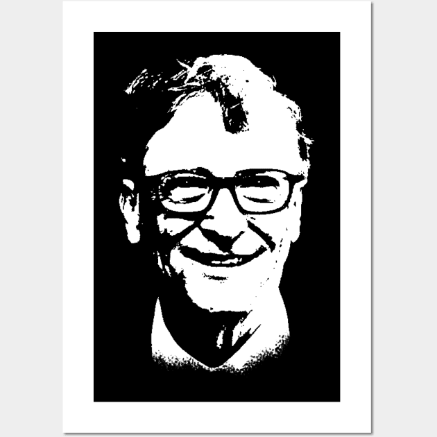 Bill Gates Portrait Wall Art by phatvo